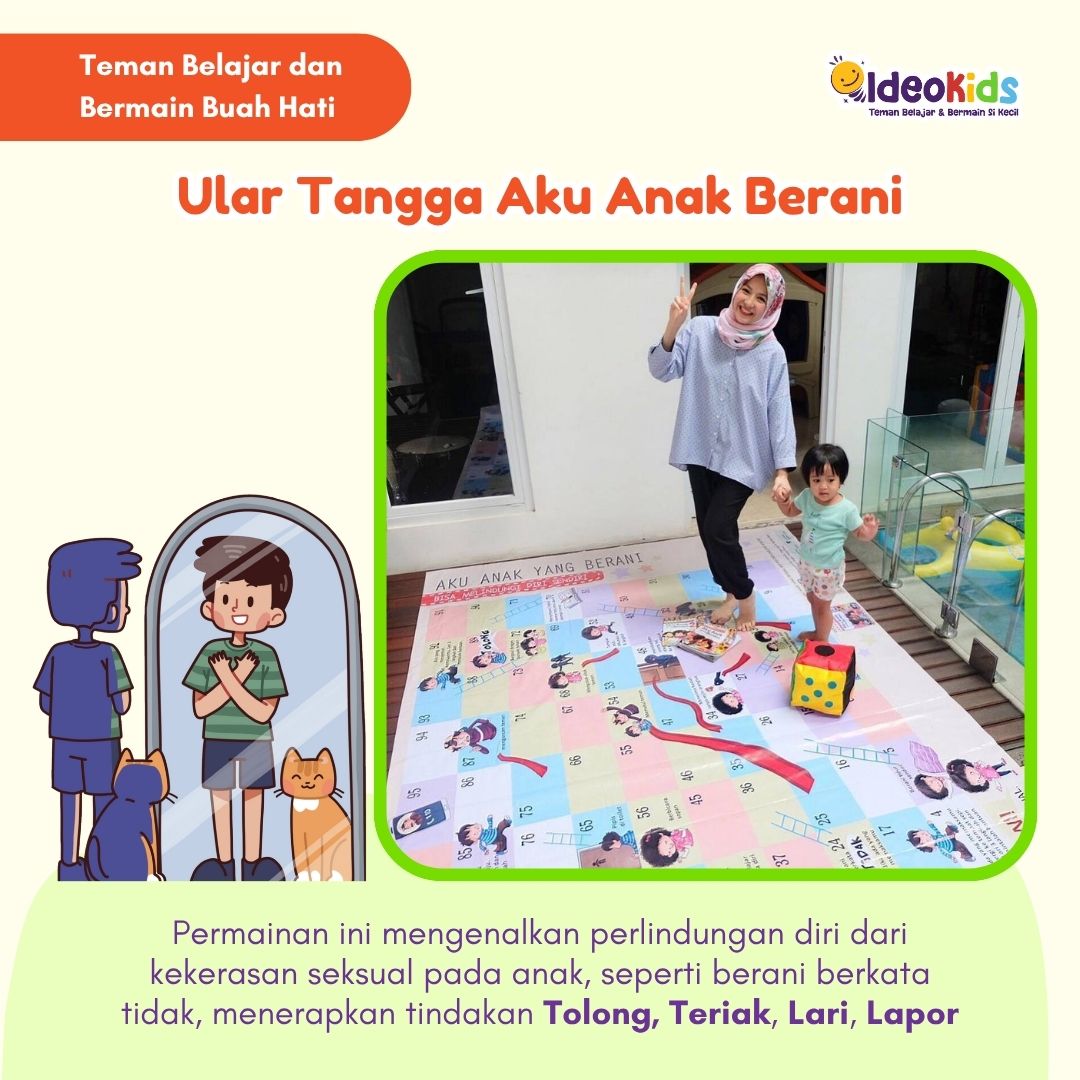 Ular Tangga Aku Anak Berani Ukuran L - Bahasa Inggris