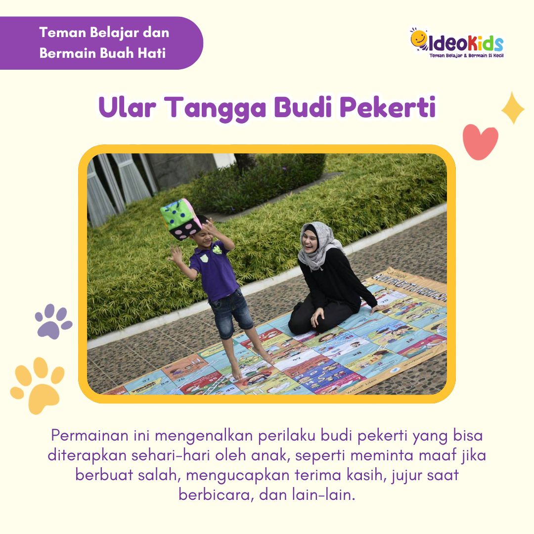 Ular Tangga Budi Pekerti Ukuran L - Bahasa Inggris